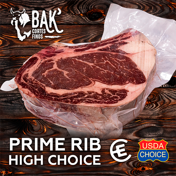 Prime Rib Importado High Choice 1.5kg en canasta en casa